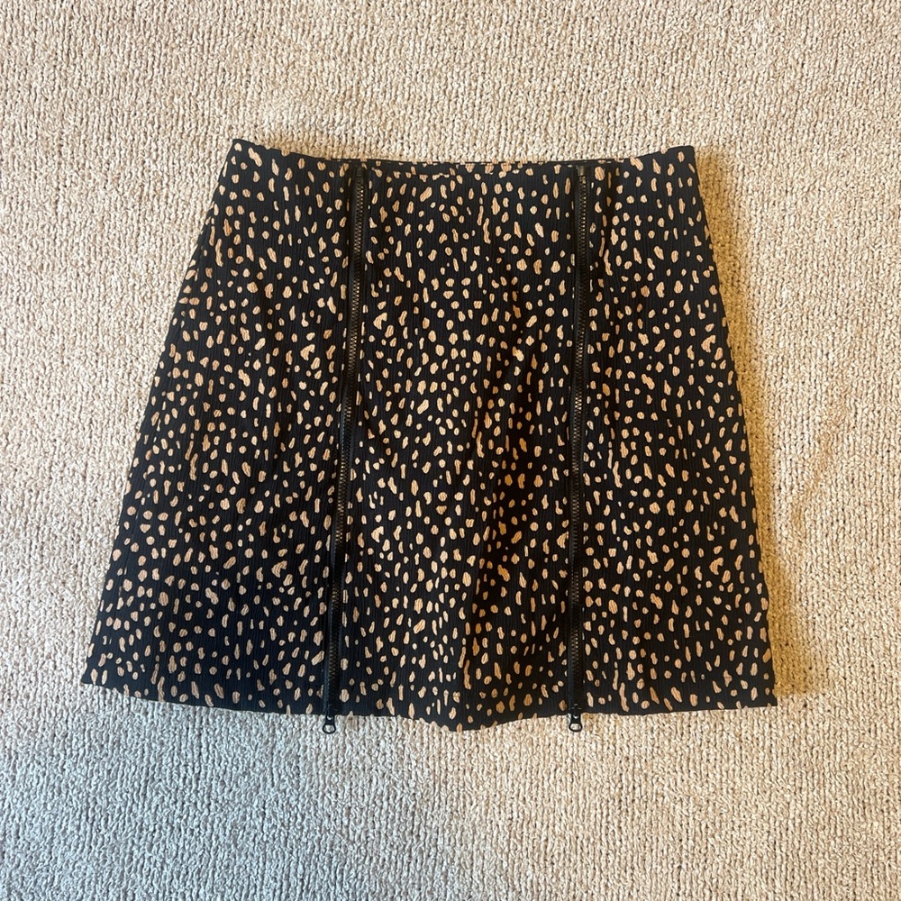 Leopard Print Mini Skirt